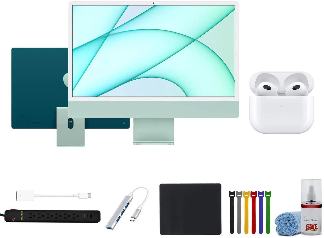 Main image of 2021 Apple iMac with Apple M1 Chip with 8-core CPU (24-inch, 8GB RAM, 512GB SSD Storage)