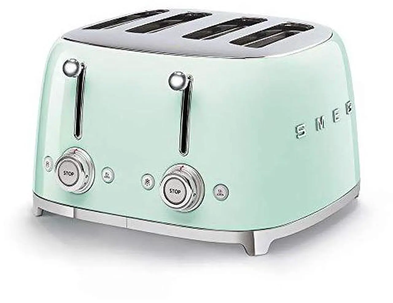 Alt view image 2 of 5 - Smeg 50s Retro Line Pastel Green 4x4 Slot Toaster