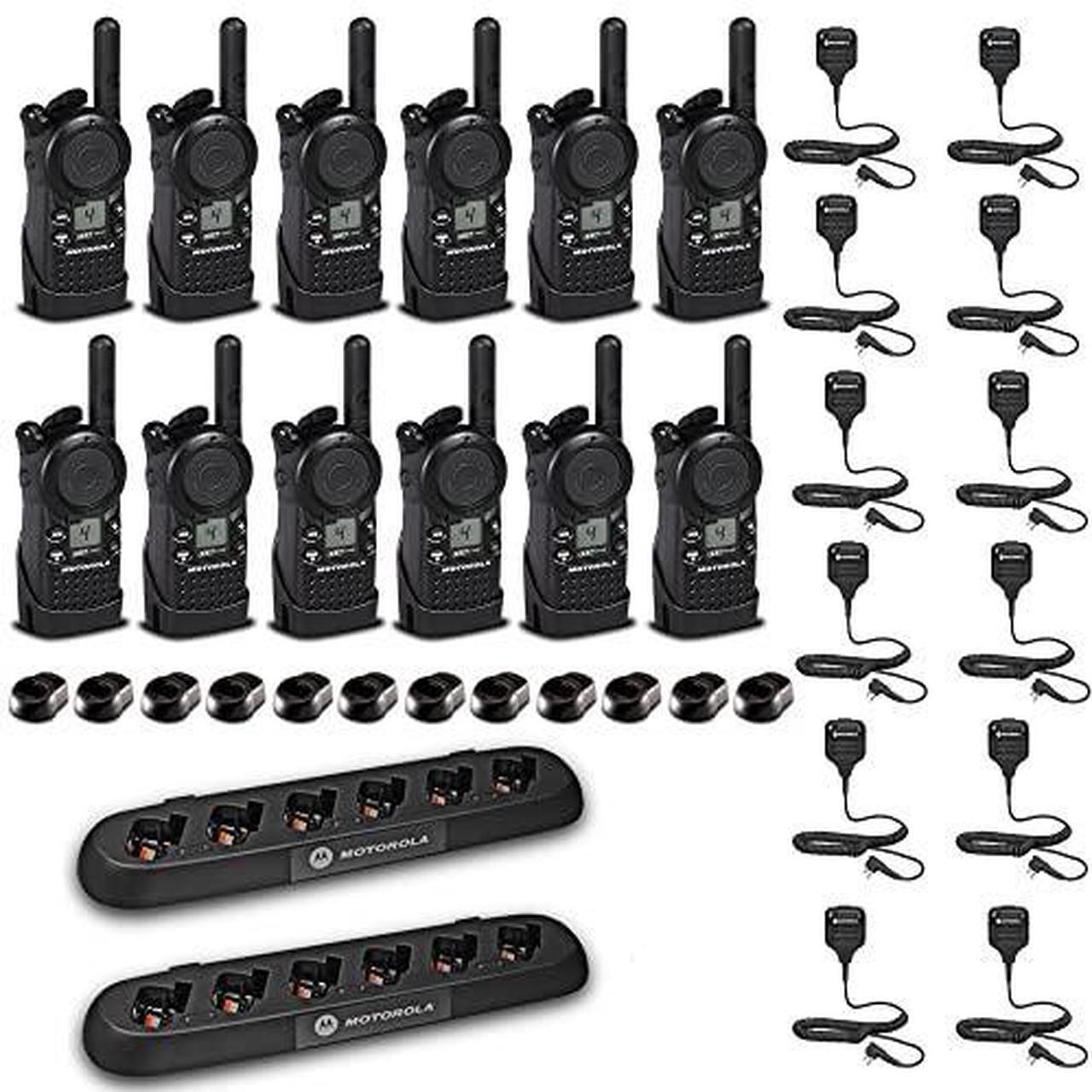 Main image of 12 x Motorola CLS1410 UHF 1 W 4-Channel 2-Way Radio  - 12 Pack With Mics Bundle
