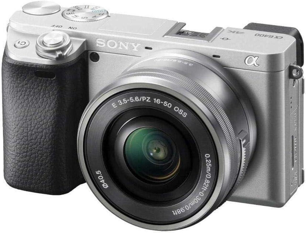 Alt view image 2 of 2 - Sony a6400 Mirrorless Camera with 16-50mm f/3.5-5.6 II Lens (Silver) - Bundle