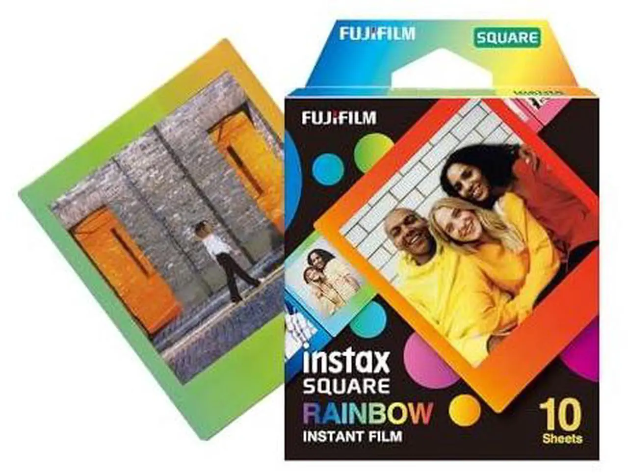 Alt view image 2 of 11 - Fujifilm Instax Square Rainbow Film - 10 Exposures (16671320)