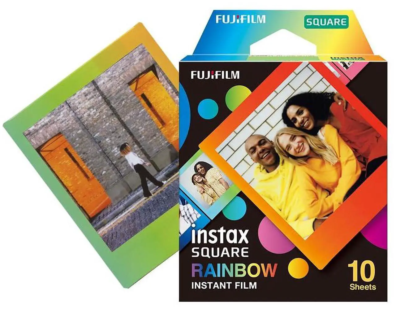 Alt view image 9 of 11 - Fujifilm Instax Square Rainbow Film - 10 Exposures (16671320)