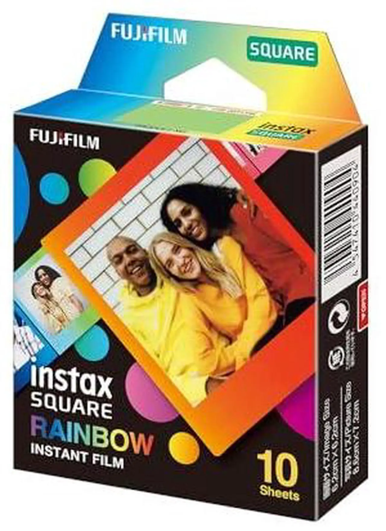 Alt view image 10 of 11 - Fujifilm Instax Square Rainbow Film - 10 Exposures (16671320)