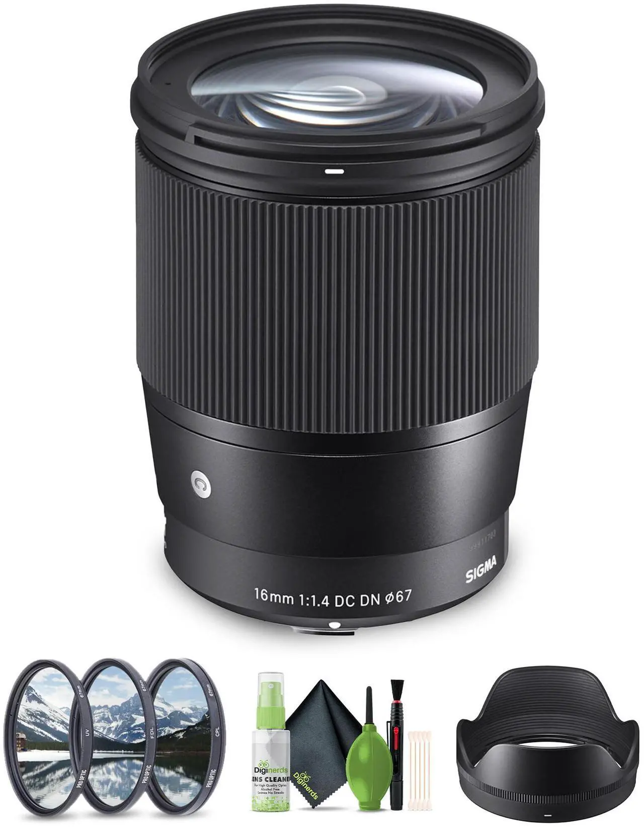 Main image of Sigma 16mm f/1.4 DC DN Contemporary Sony E Mount Bundle 2