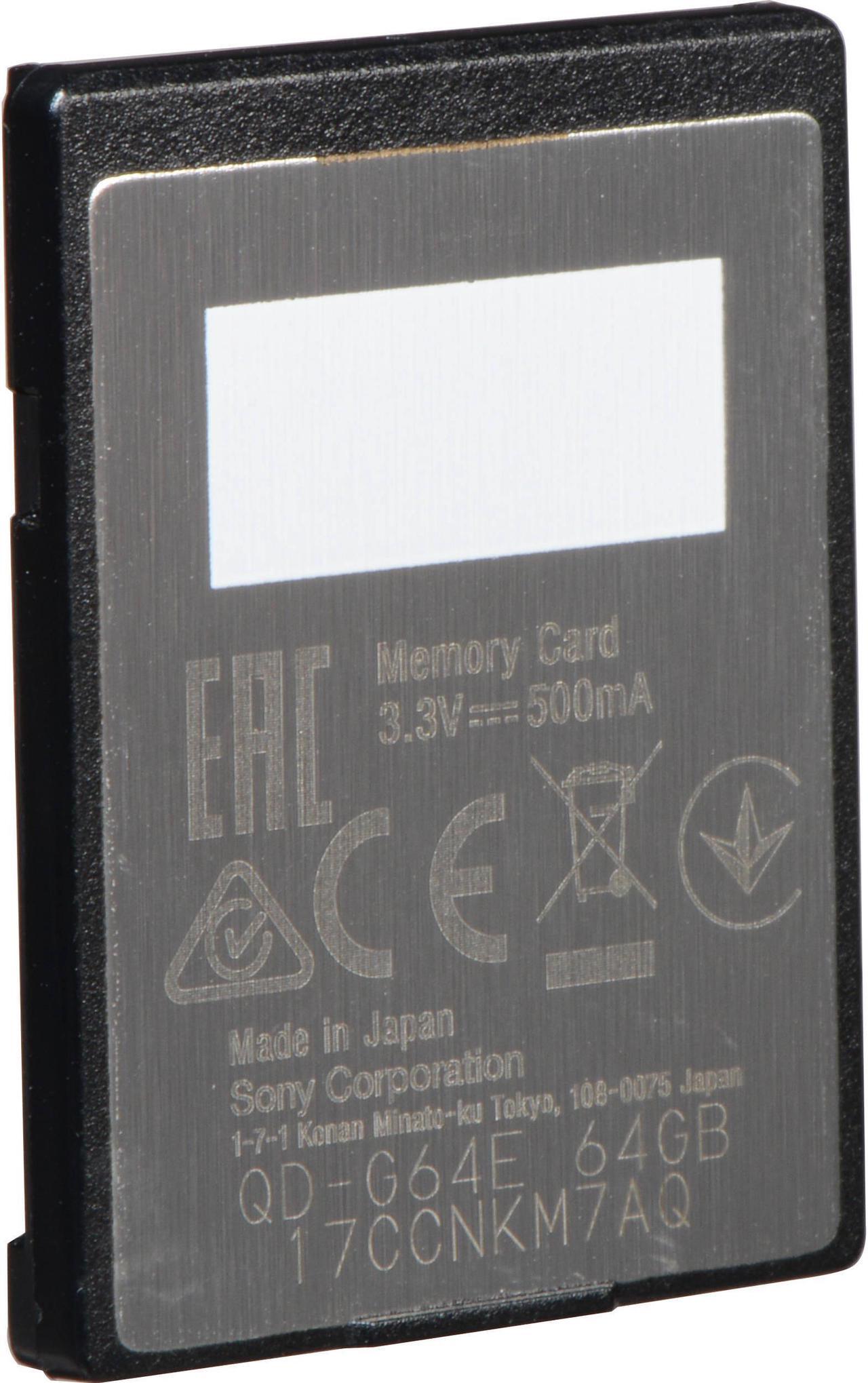 Alt view image 9 of 20 - Sony G Series 64GB XQD Memory Card, 400MB/s Write Speed, 440MB/s Read Speed