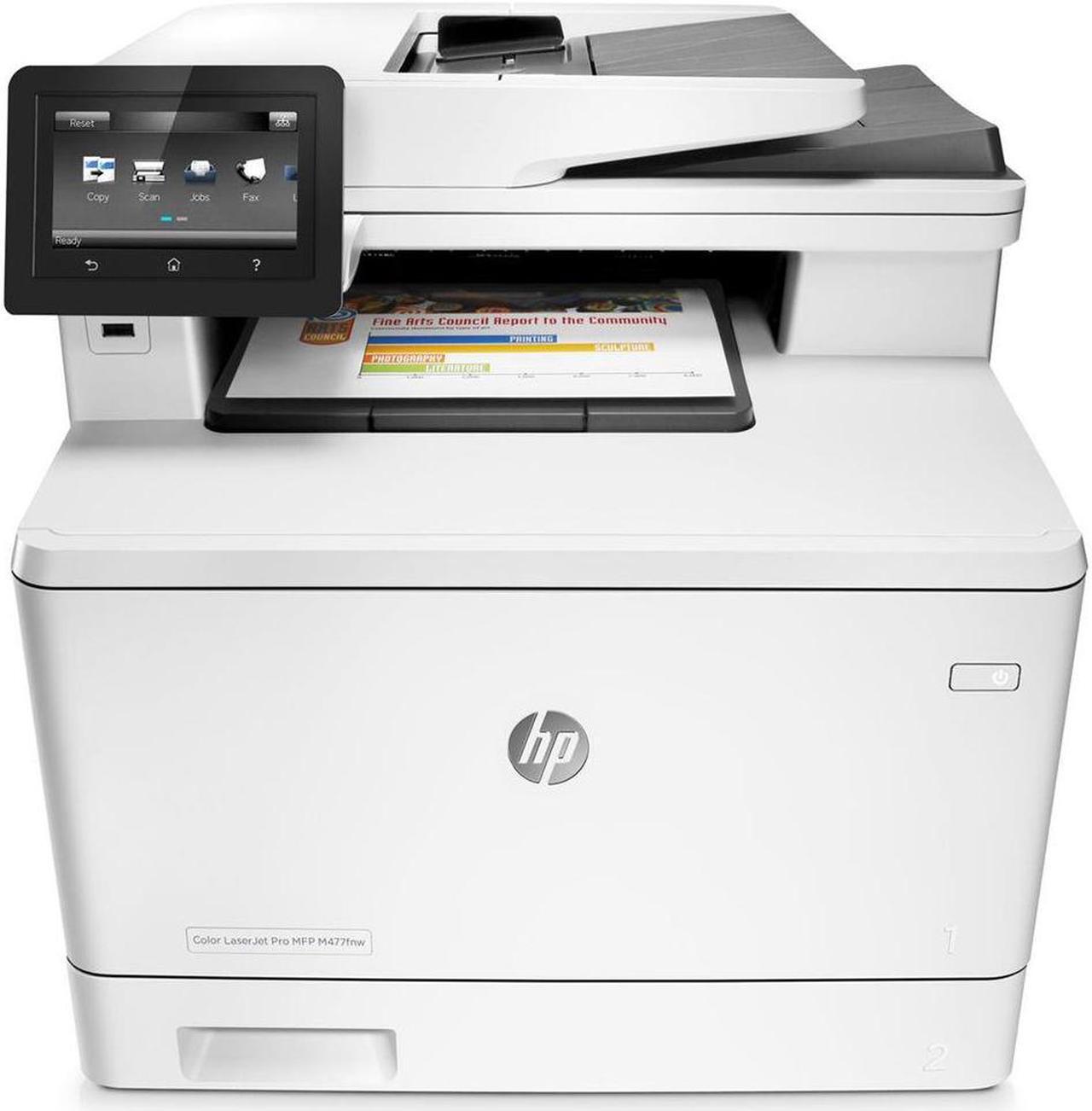 Alt view image 2 of 5 - HP Color LaserJet Pro M477fnw Wireless Color Laser Printer Multifunction Bundle with 1 Year Extended Warranty