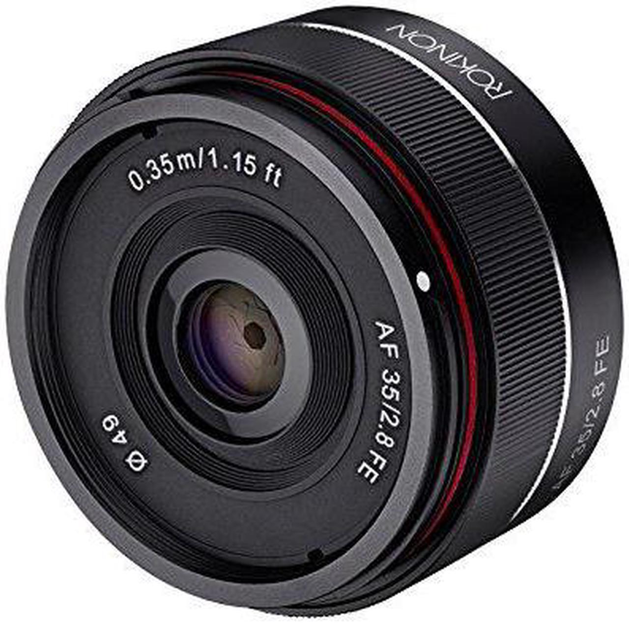Alt view image 2 of 11 - Rokinon 35mm f/2.8 (IO35AF-E) Ultra Compact Wide Angle Lens for Sony E Mount, Black