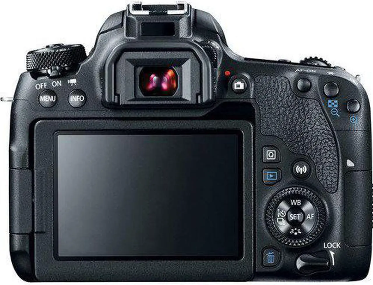 Alt view image 4 of 4 - Canon EOS 77D DSLR Camera with 18-55mm Lens (Intl Model) (1892C016) W/ Bag, Extra Battery, LED Light, Mic, Filters, Tripod, Monitor and More - Professional Bundle