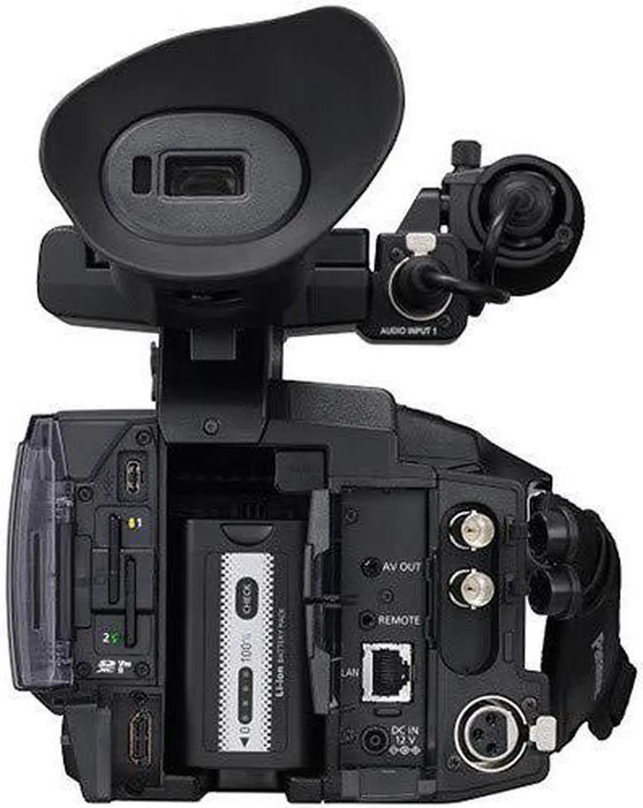 Alt view image 4 of 7 - Canon Vixia HF G70 UHD 4K Camcorder + 64GB Memory Card + BP828 Battery + More