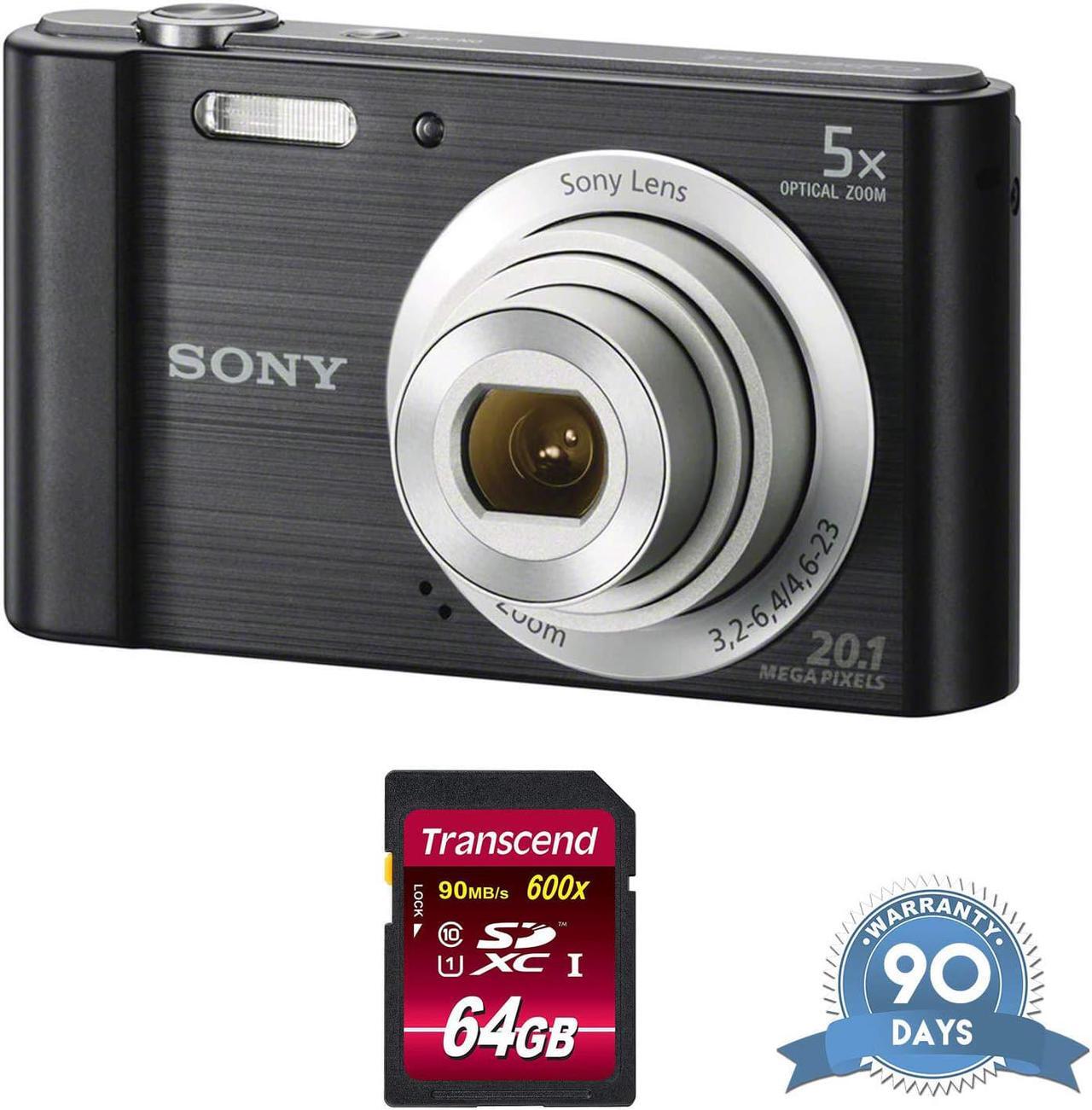 Main image of Sony Cyber-shot DSC-W800 Digital Camera (Black) - with Memory Card