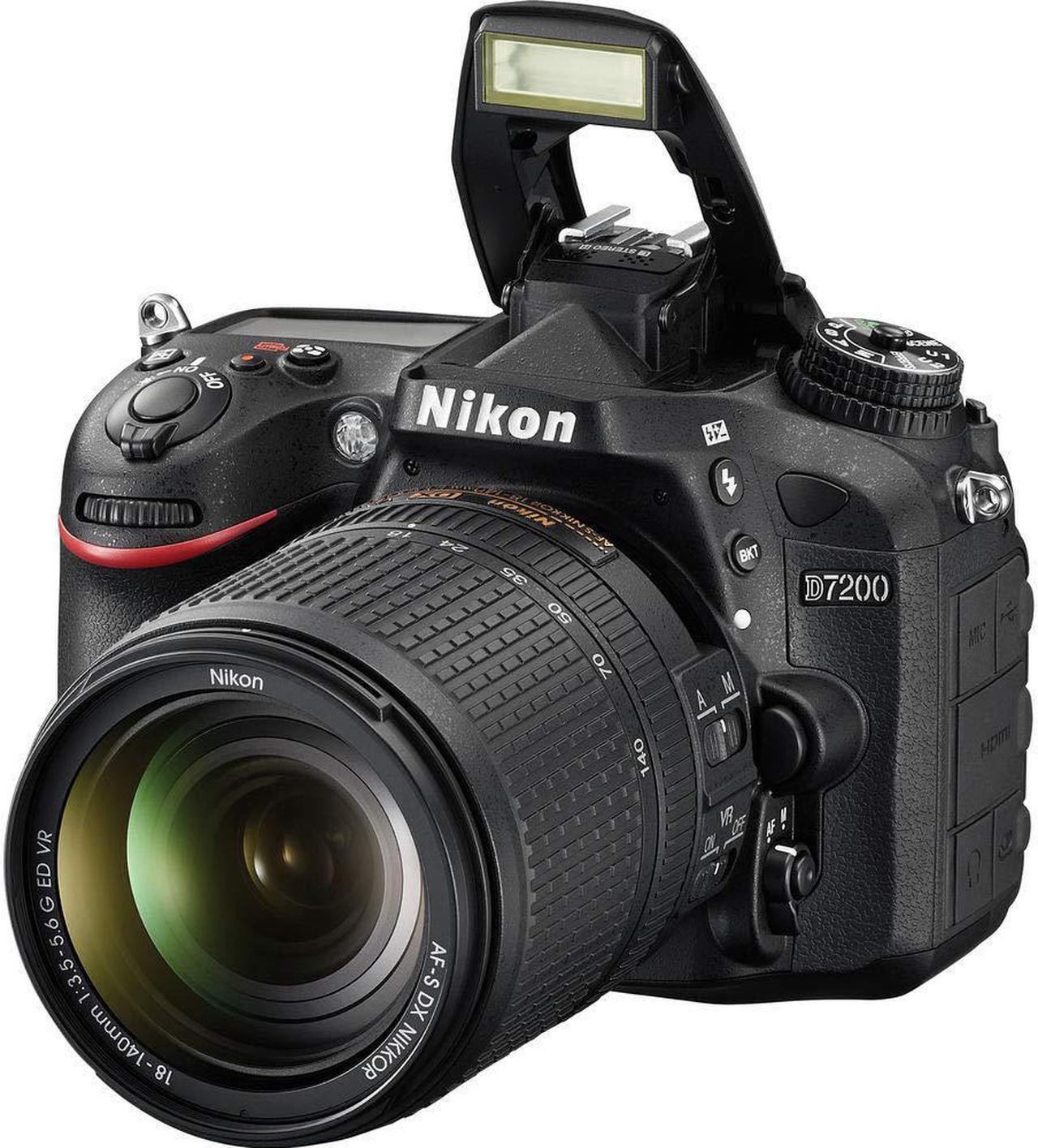 Alt view image 3 of 4 - Nikon D7200 DSLR Camera with 18-140mm Lens - with Memory Card