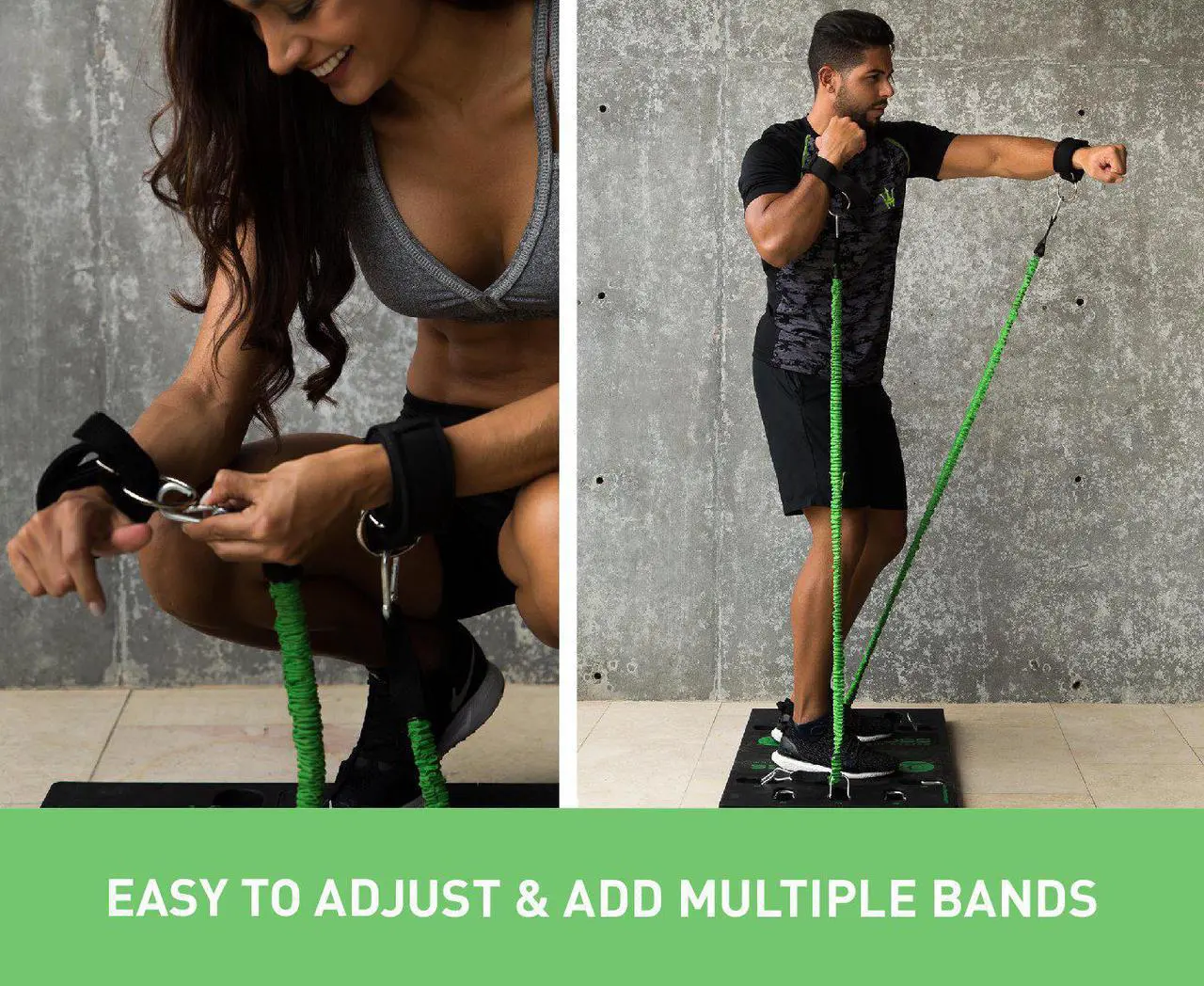 Alt view image 9 of 9 - BodyBoss Portable Gym 2.0 - The World's 1st Home Gym You Can Take Anywhere - Green, Full Bundle Package