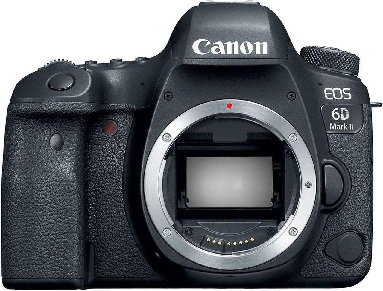 Alt view image 2 of 4 - Canon EOS 6D Mark II DSLR Camera With 50mm 1.8 STM Lens + Wrist Strap + Professional Battery Grip + UV Protection Filter + LED Kit + Extra Battery + Case + Tripod + Card Reader - Intl Model
