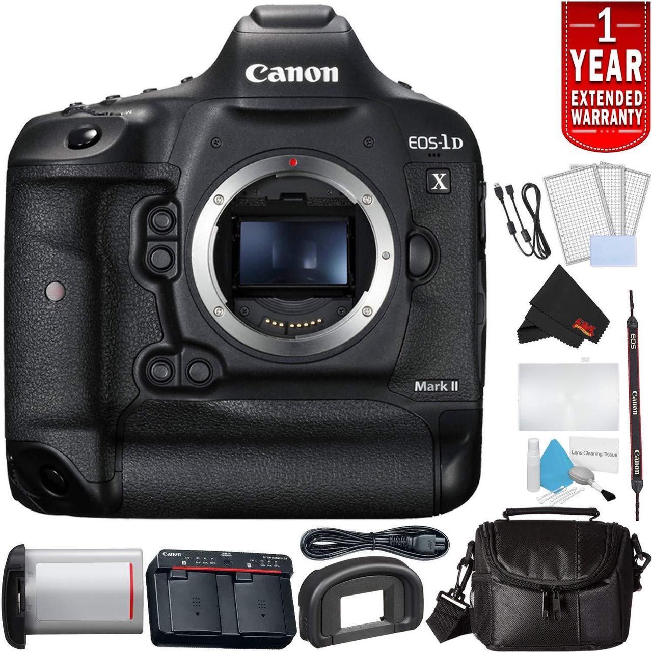 Main image of Canon EOS-1D X Mark II Digital SLR Camera (Body Only) Bundle with Carrying Case + More (International Model)