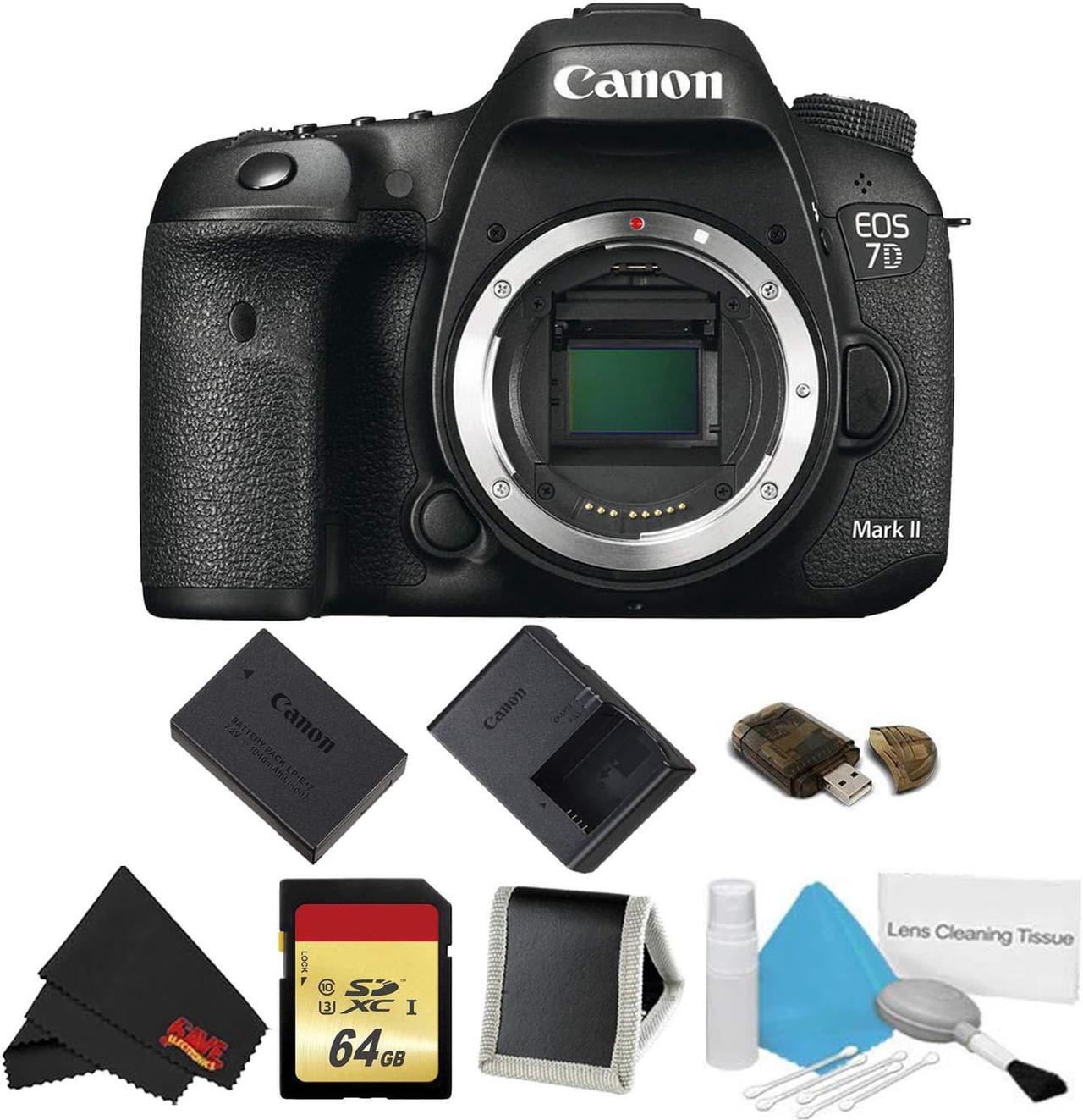 Main image of Canon EOS 7D Mark II DSLR Camera Body Only Memory Accessory Bundle (International Model)