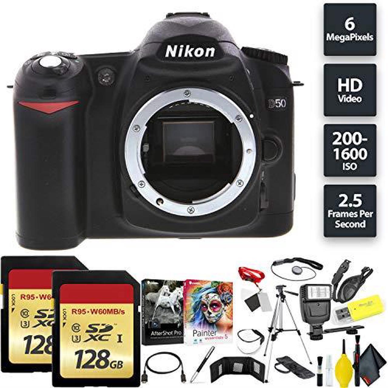Alt view image 2 of 2 - Nikon D50 Digital SLR Camera (Body) + 256GB Memory Card Base Combo Intl Model
