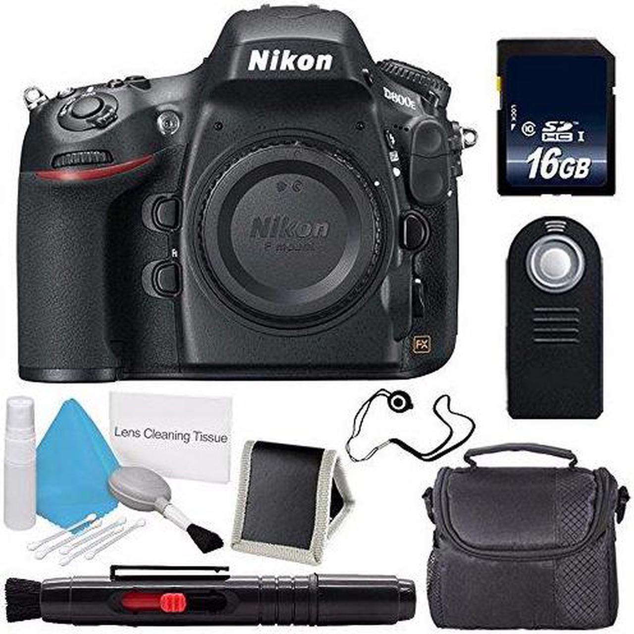 Alt view image 2 of 2 - Nikon D800E Digital Camera (Body Only) (International Model ) + Carrying Case + Memory Card Wallet + Lens Pen Cleaner + Lens Cap Keeper + 16GB SDHC Class 10 Memory Card Bundle 1