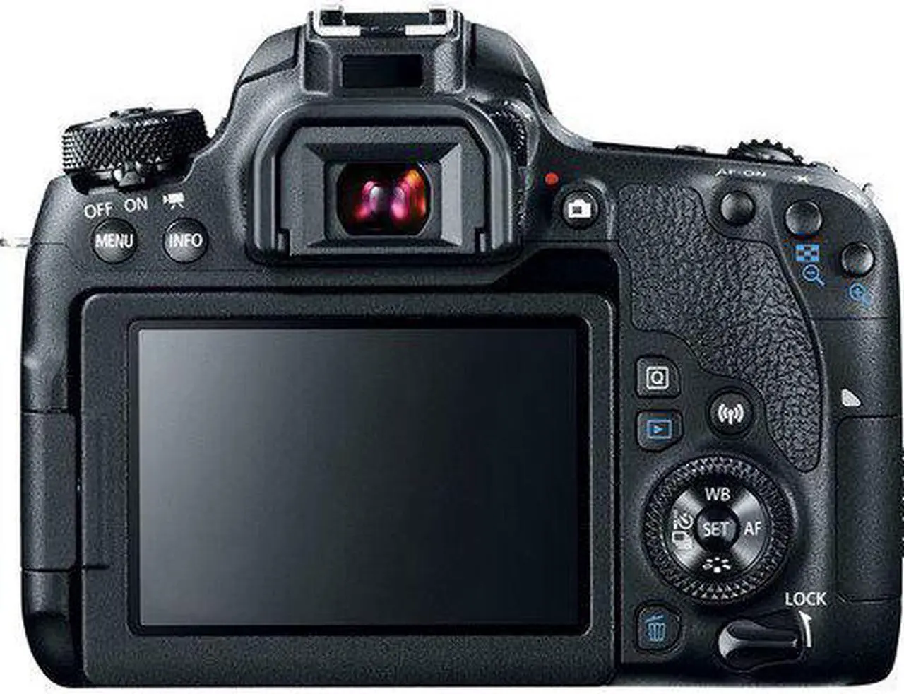 Alt view image 3 of 4 - Canon EOS 77D DSLR Camera (Intl Model) (1892C001) W/ Bag, Extra Battery, LED Light, Mic, Filters and More - Advanced Bundle