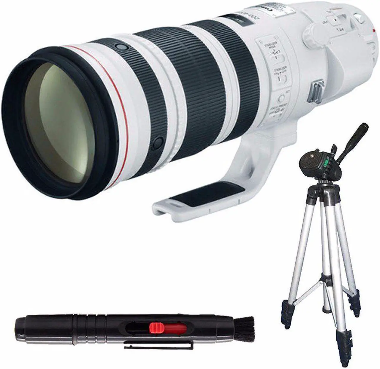 Main image of Canon EF 200-400mm f/4L IS USM Lens (International Model) + Full Size Tripod Bundle