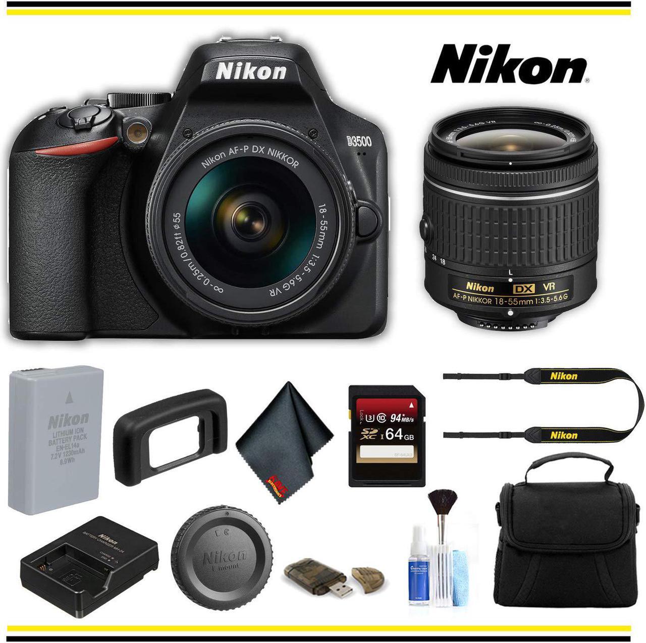 Main image of Nikon D3500 DSLR Camera with 18-55mm Lens Starter Bundle