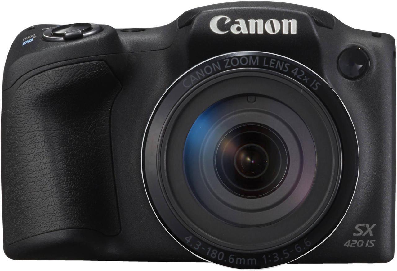 Alt view image 4 of 4 - Canon PowerShot SX420 is Digital Camera (Black) 1068C001 International Model + 8GB Memory Card + Carrying Case - Bundle
