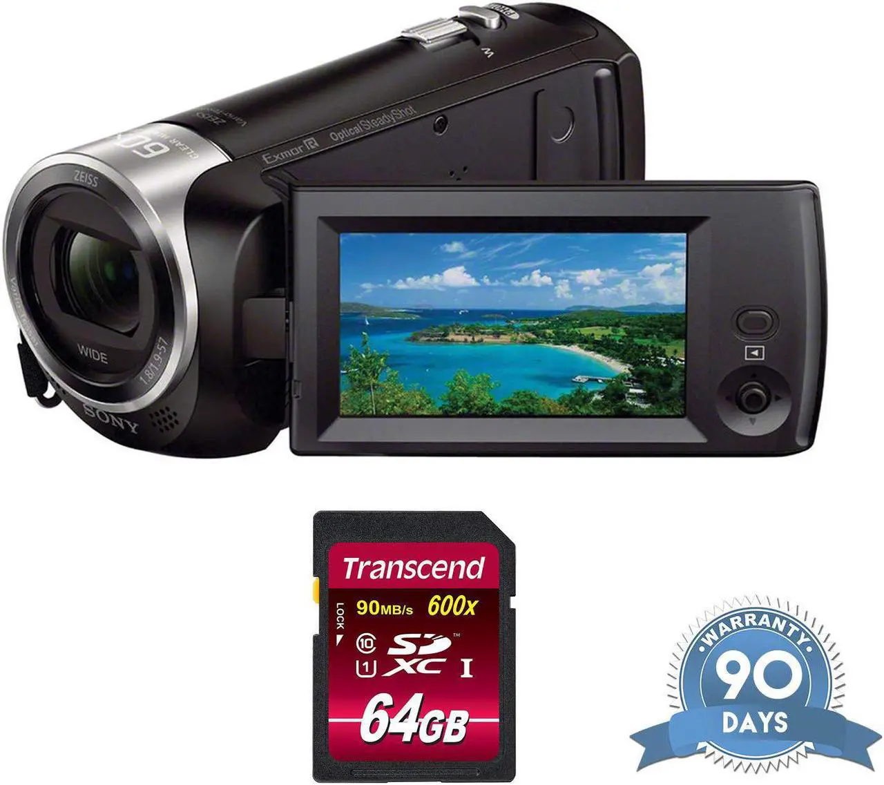 Main image of Sony HDR-CX405 HD Handycam - with Memory Card