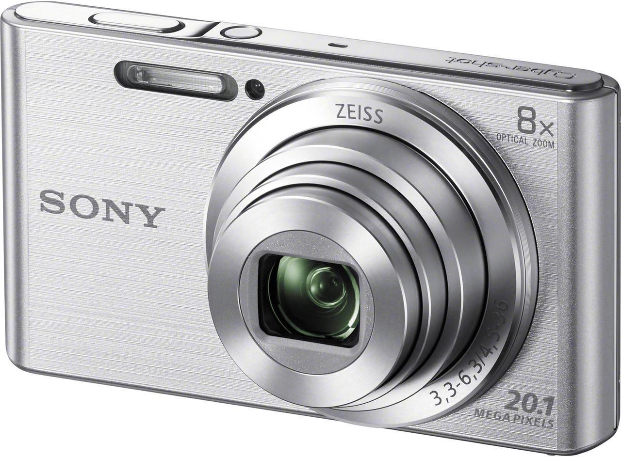 Alt view image 2 of 3 - Sony Cyber-shot DSC-W830 Digital Camera (Silver) + Deluxe Cleaning Kit + MicroFiber Cloth Bundle