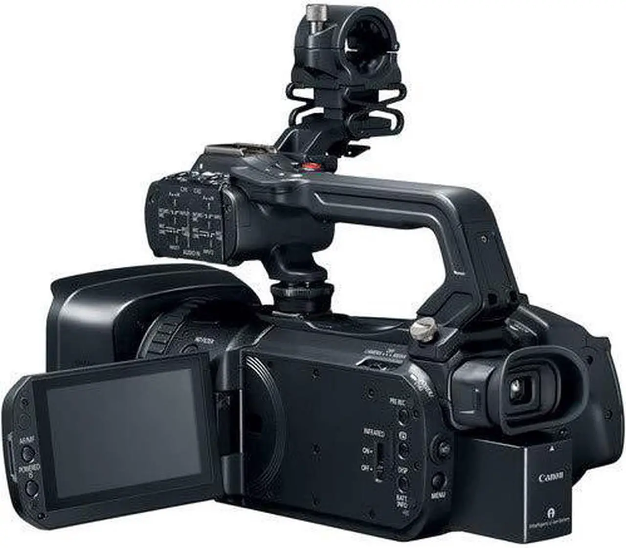 Alt view image 3 of 4 - Canon XF405 UHD 4K Camcorder with Dual-Pixel Autofocus - Bundle with 2x Canon Battery + 64 GB Memory card+ Filter Kit and More