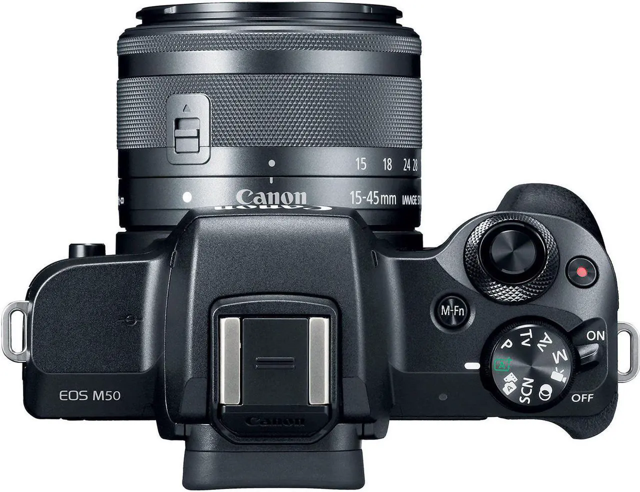 Alt view image 3 of 4 - Canon EOS M50 Mirrorless Digital Camera with 15-45mm Lens + Flexible Tripod + UV Protection Filter + Professional Case + Card Reader - International Version