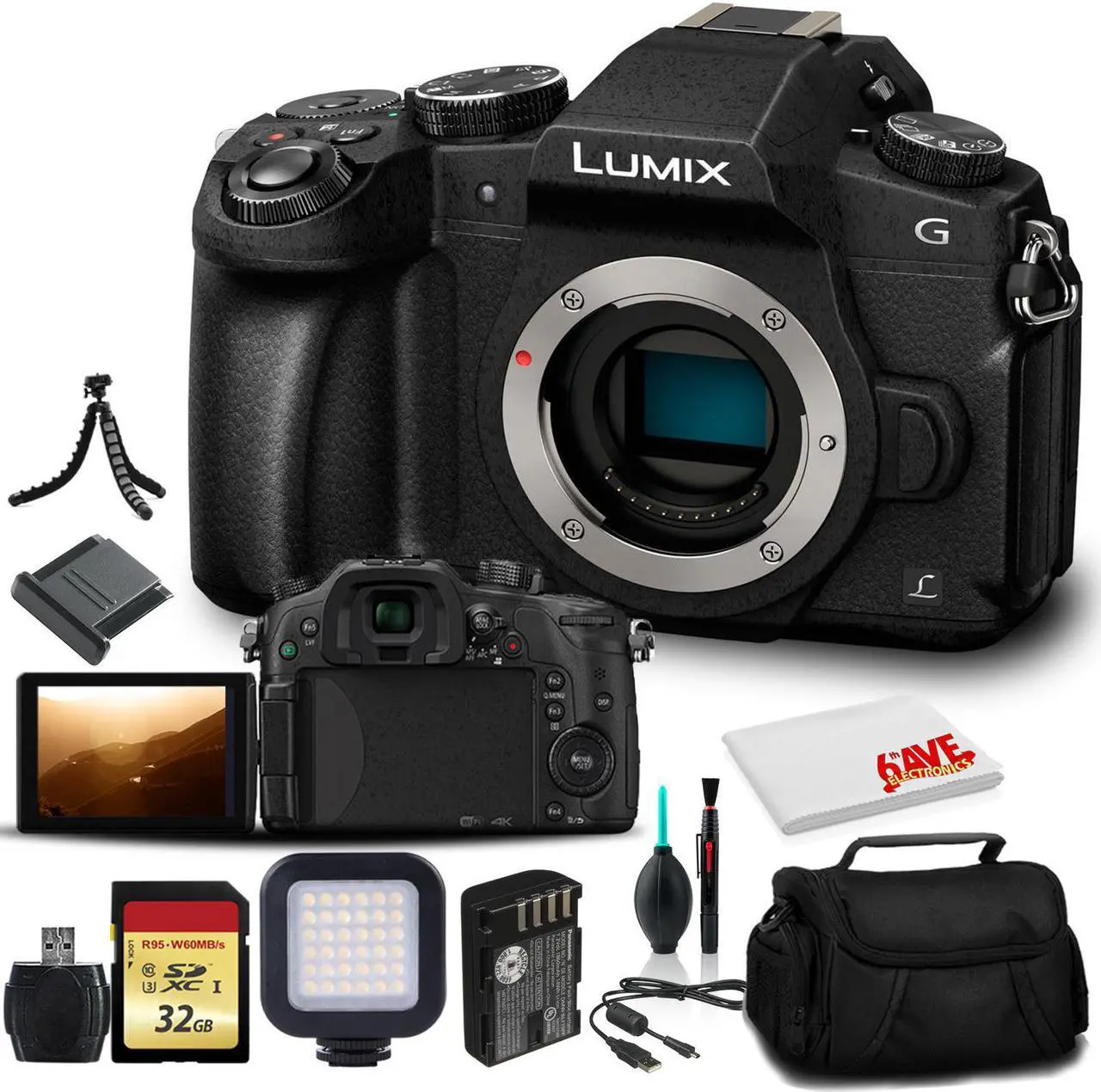 Main image of Panasonic Lumix DMC-G85 Mirrorless Digital Camera Body Only (Kit Box) (DMC-G85MK) - Bundle -