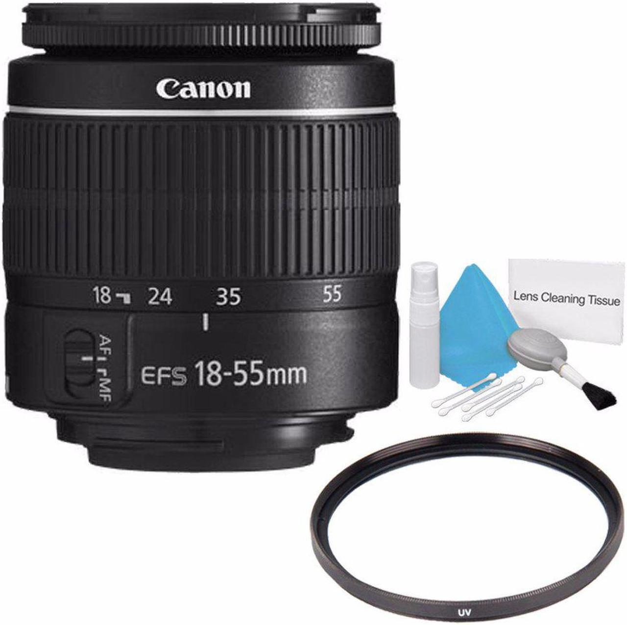 Main image of Canon EF-S 18-55mm f/3.5-5.6 III Lens (International Model) + 58mm UV Filter + Deluxe Cleaning Kit