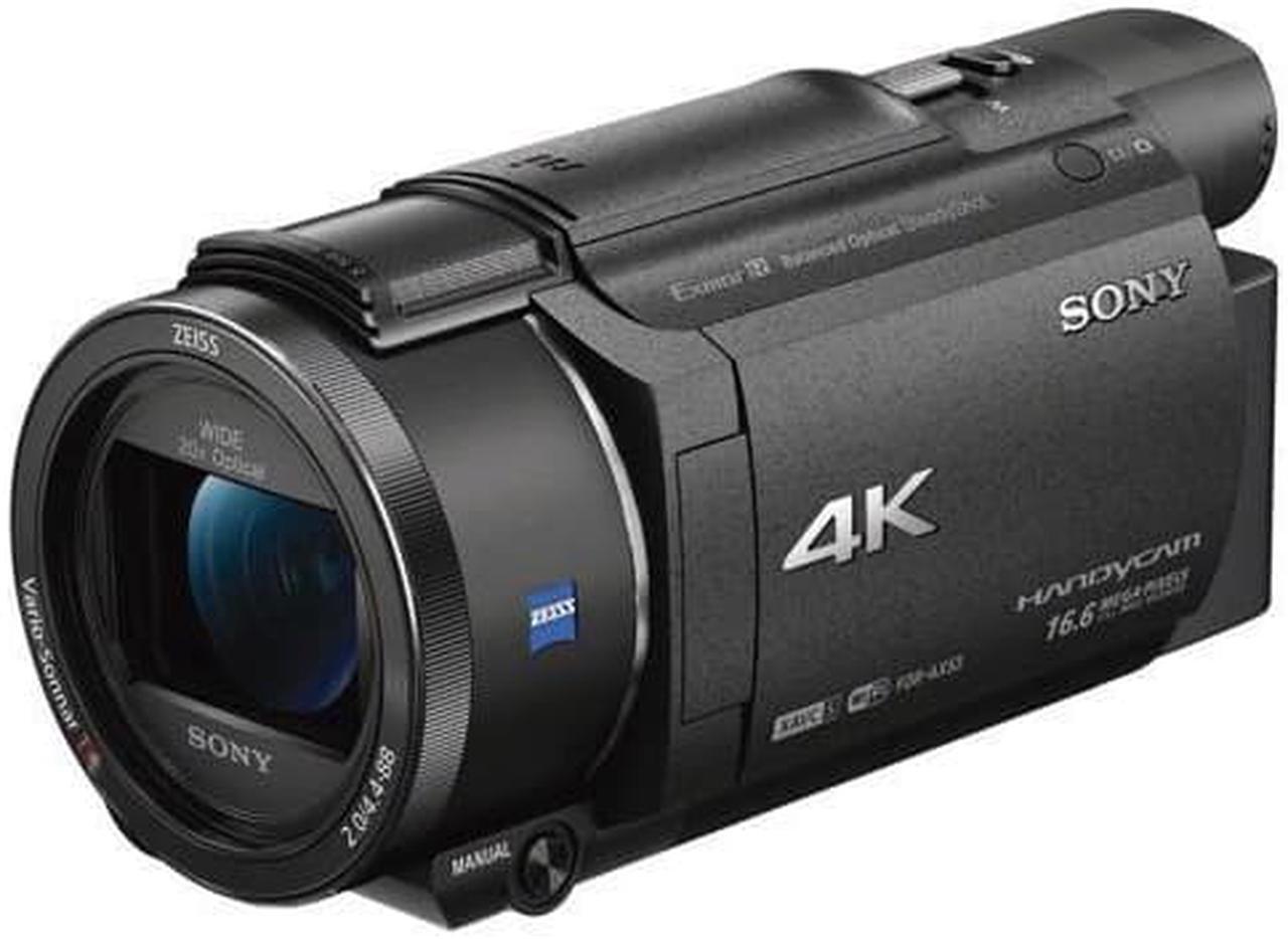 Alt view image 3 of 4 - Sony FDR-AX53 4K Ultra HD Handycam Camcorder + Pro Accessories Bundle
