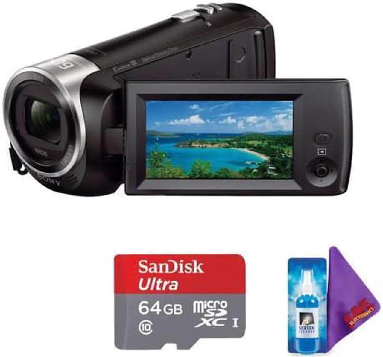 Main image of Sony HDR-CX405 HD Handycam + Pro Memory Card