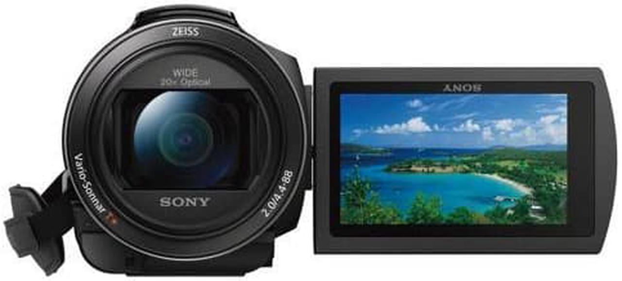 Alt view image 4 of 4 - Sony FDR-AX53 4K Ultra HD Handycam Camcorder + Pro Accessories Bundle