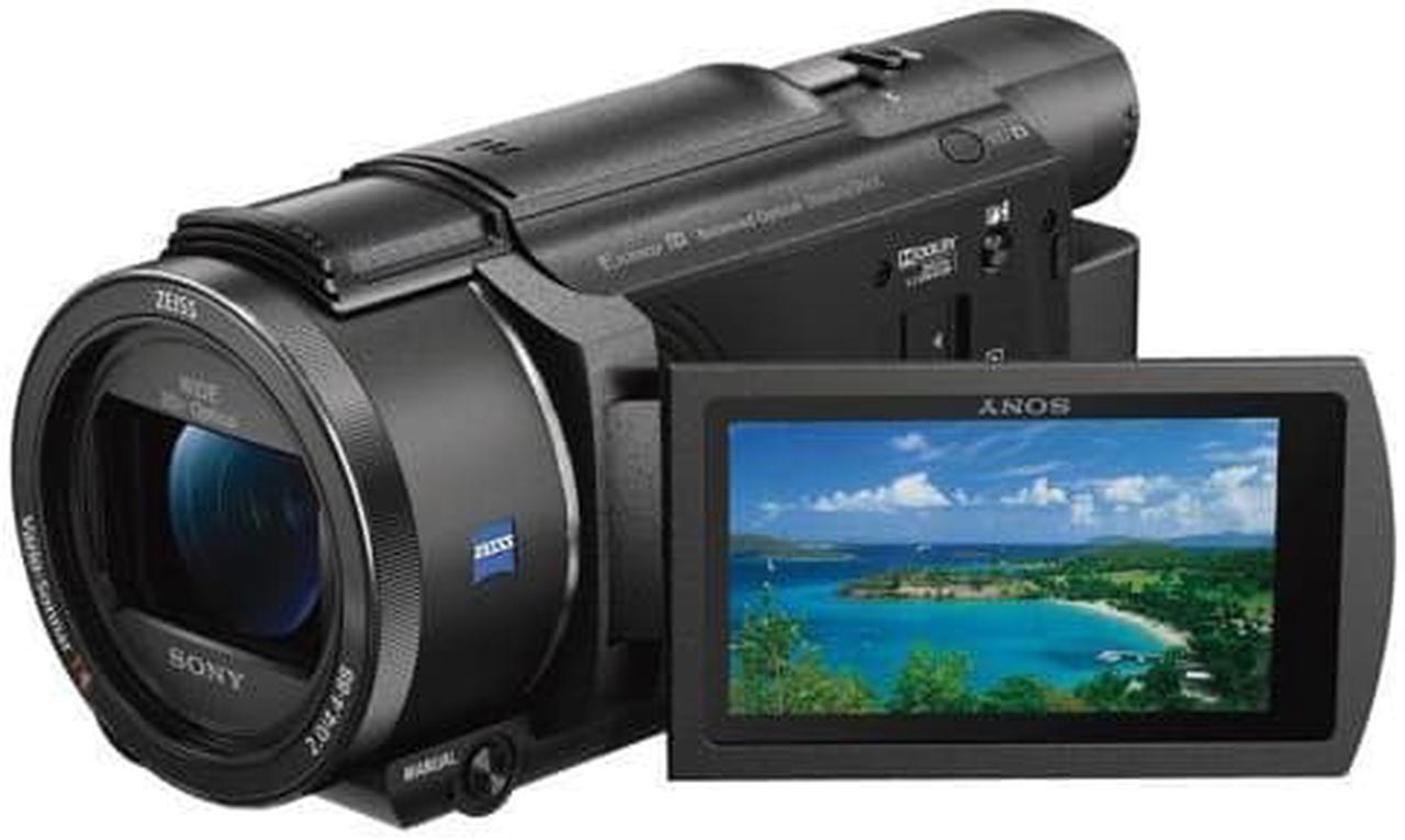 Alt view image 2 of 4 - Sony FDR-AX53 4K Ultra HD Handycam Camcorder + Pro Accessories Bundle