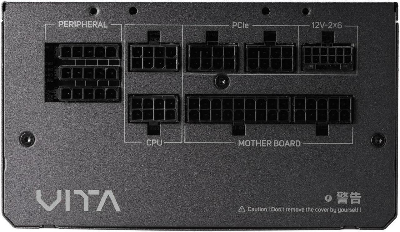 Alt view image 3 of 6 - FSP VITA GM 850W, Computer Power Supply, Fully Modular PSU, ATX 3.1 & PCIe 5.1 12V-(2X6) (VITA-850GM) 850W