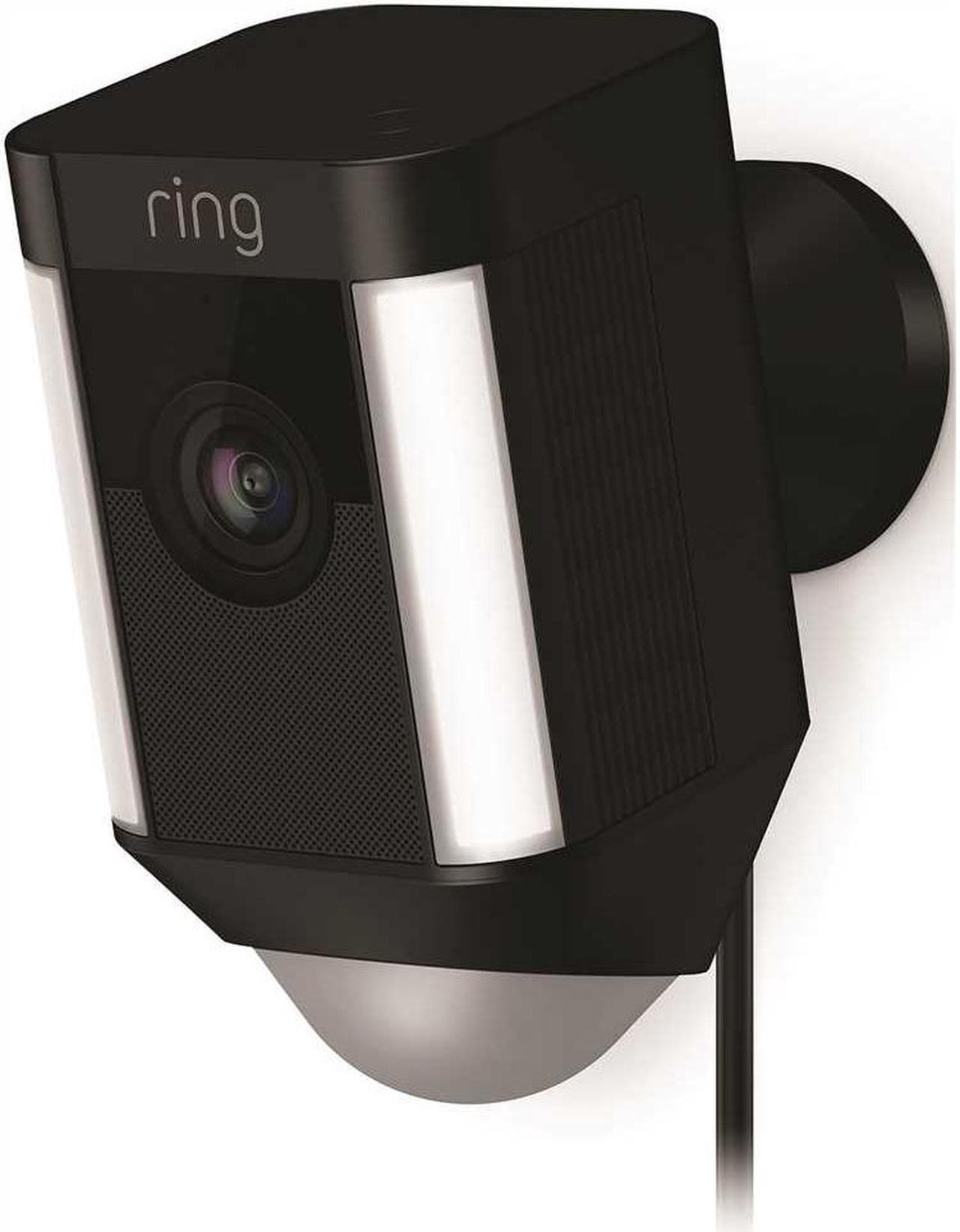 Alt view image 19 of 20 - Ring Spotlight Cam Wired, HD Two Way Talk Security Camera Black