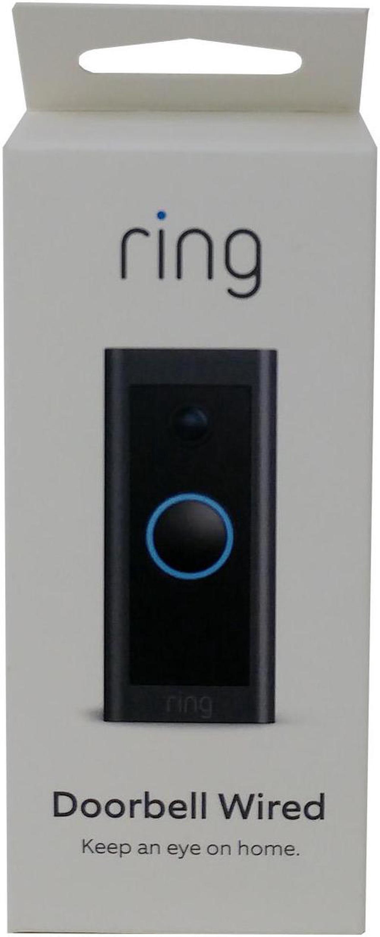 Alt view image 15 of 20 - Ring Wi-Fi Video Doorbell Wired - Black