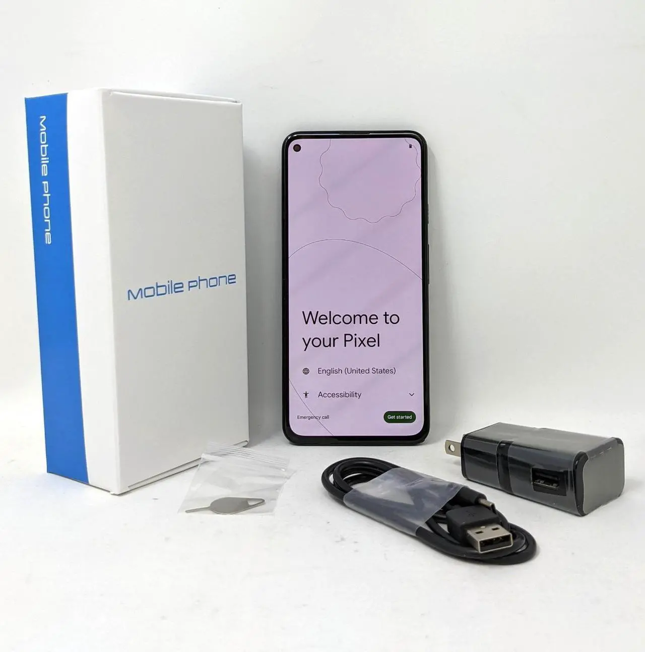 Main image of Grade B Google Pixel 5A 5G 128GB G1F8F Unlocked 6.34 inch OLED Display 6GB RAM Dual Camera Smartphone - Mostly Black