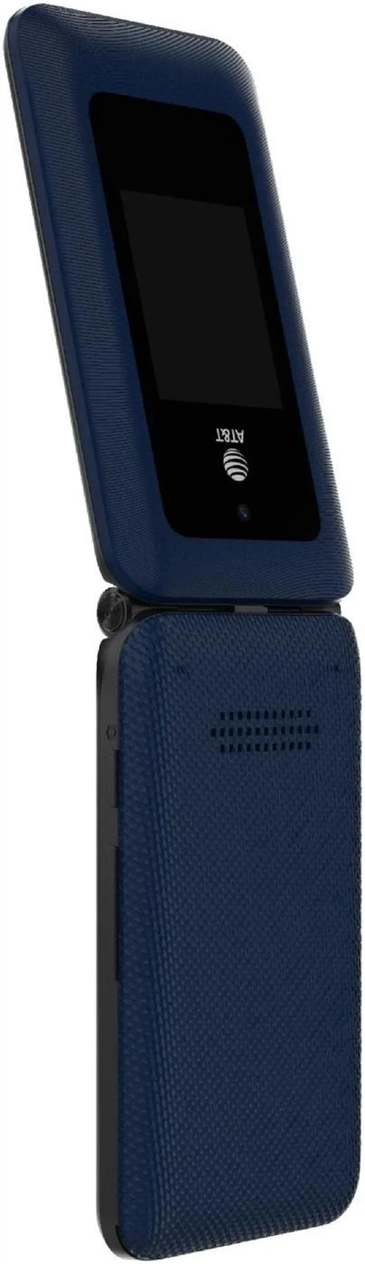 Alt view image 7 of 7 - AT&T 6723D Cingular Flex 2 4GB Prepaid 4G LTE Flip Phone - Classic Navy