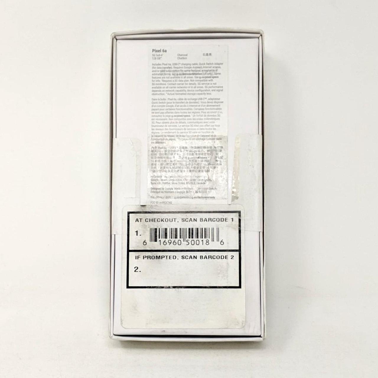 Alt view image 4 of 7 - Google Pixel 6a 5G GX7AS 128GB Total by Verizon 6.1 in 6GB RAM Smartphone - Charcoal