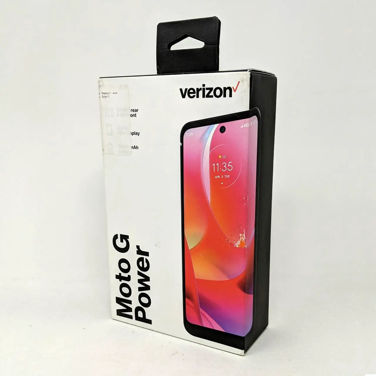 Alt view image 6 of 7 - Motorola Moto G Power 64GB MOTXT21653PP Verizon 6.5" 4GB RAM Prepaid Smartphone - Green