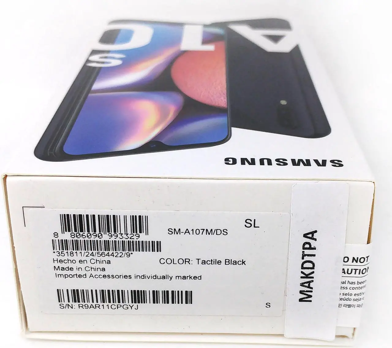 Alt view image 6 of 7 - Samsung Galaxy A10s 32GB SM-A107M/DS Dual SIM GSM Factory Unlocked 4G LTE 6.2 in TFT PLS Display 2GB RAM Dual 13MP + 2MP Camera Smartphone - Tactile Black - International Version