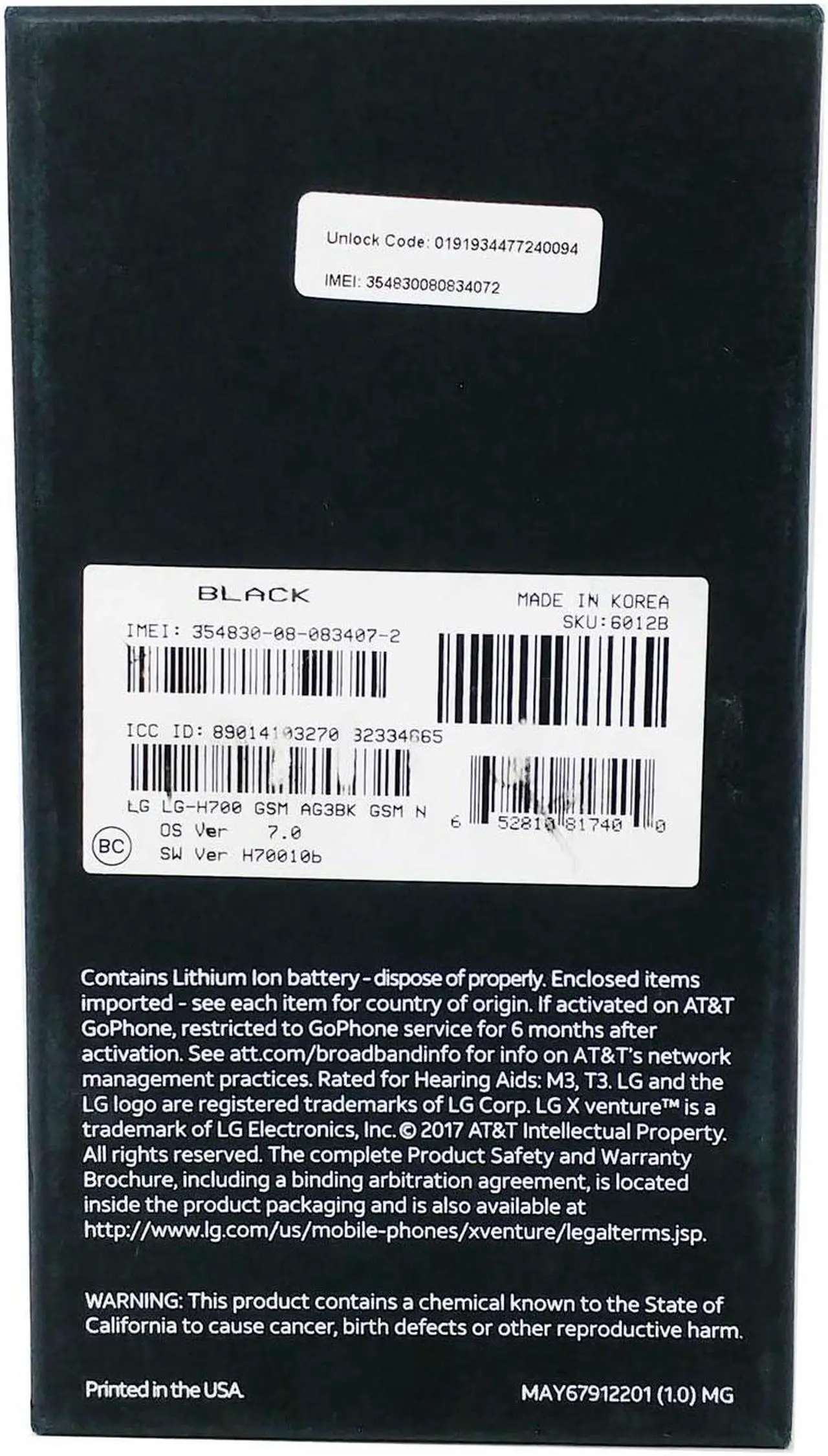 Alt view image 7 of 7 - LG X Venture H700 4G LTE Unlocked GSM Phone w/ 16 MP Camera 5.2" Black 2GB RAM