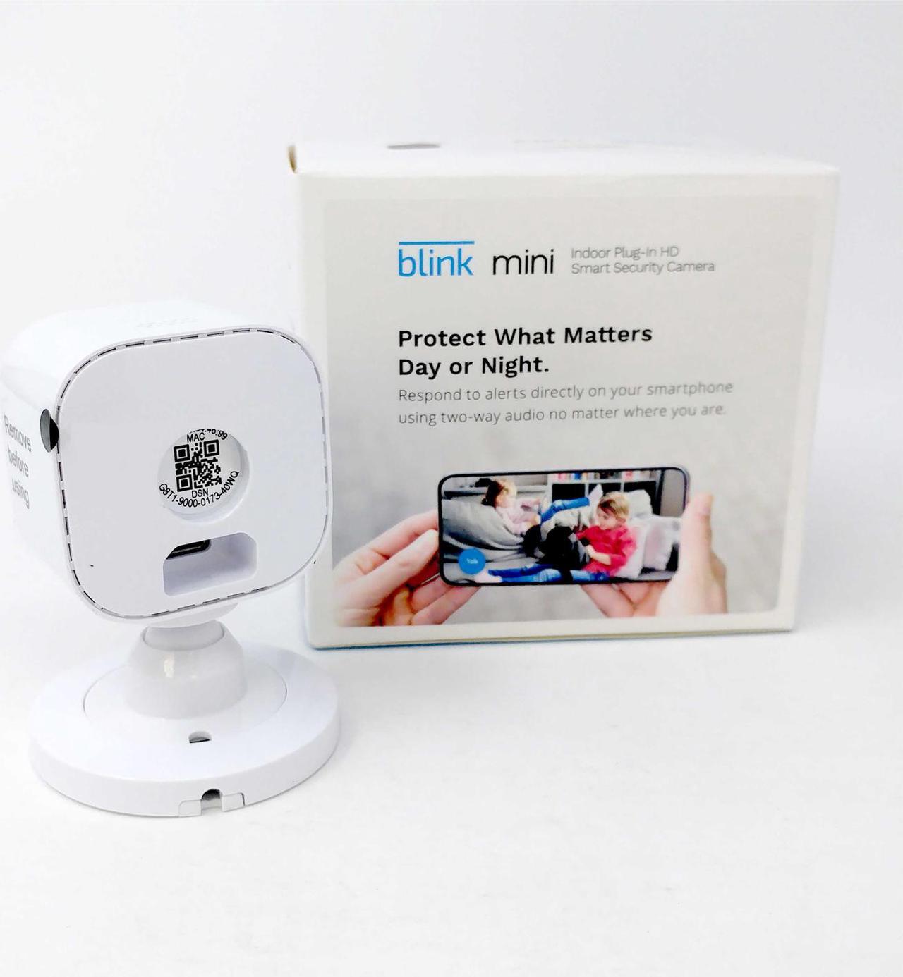 Alt view image 17 of 20 - Blink Mini Compact indoor plug-in smart security camera 1080 HD video motion detection Works with Alexa – 1 camera White