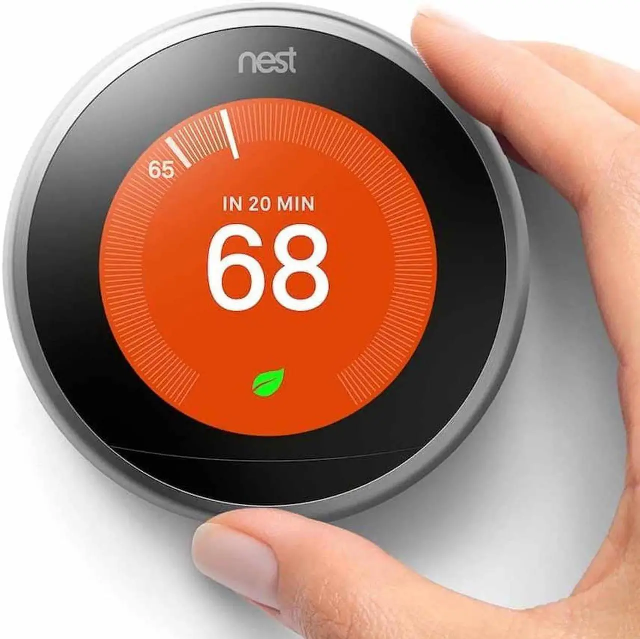Alt view image 7 of 7 - Nest (T3007ES) Learning Thermostat, Easy Temperature Control for Every Room in Your House, Stainless Steel (Third Generation), Works with Alexa