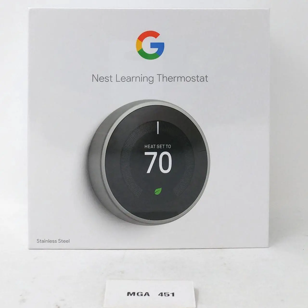 Alt view image 3 of 7 - Nest (T3007ES) Learning Thermostat, Easy Temperature Control for Every Room in Your House, Stainless Steel (Third Generation), Works with Alexa