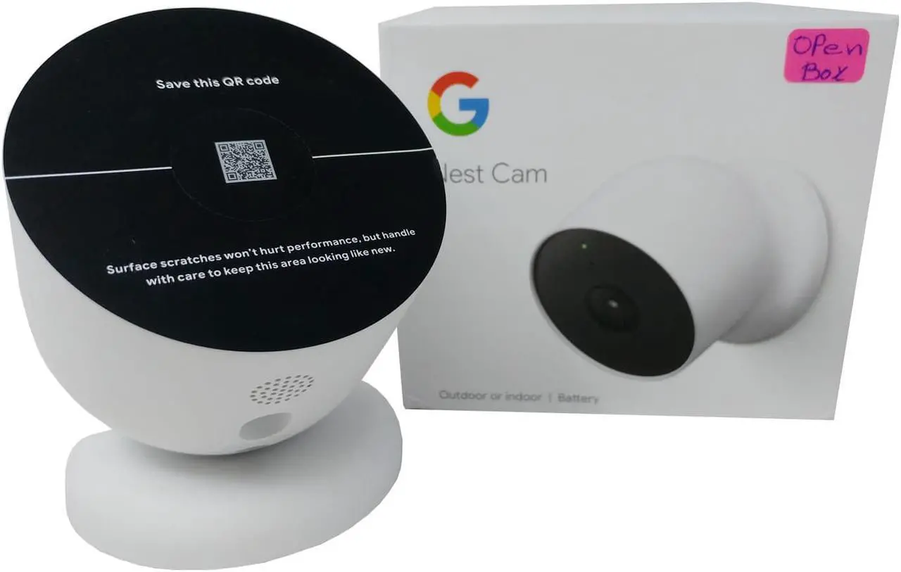 Alt view image 3 of 5 - OB Google Nest GA01317-US Camera Battery Outdoor/Indoor 2-Way Talk IP54-Rated Dust & Water Protection - Snow