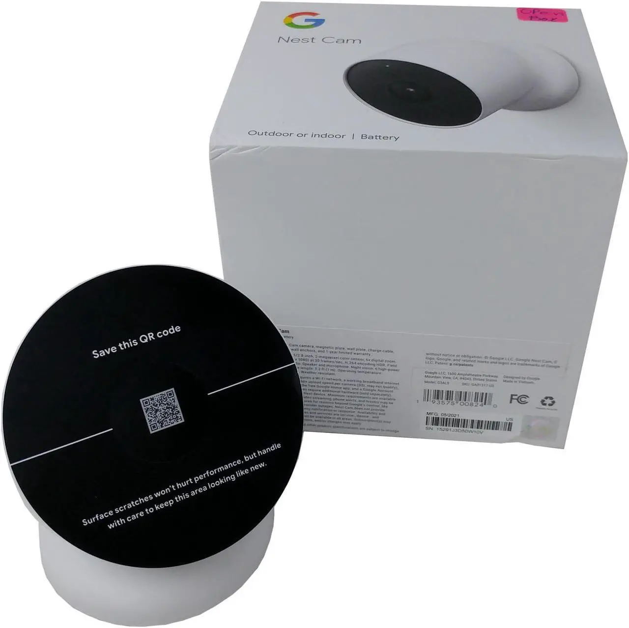 Alt view image 2 of 5 - OB Google Nest GA01317-US Camera Battery Outdoor/Indoor 2-Way Talk IP54-Rated Dust & Water Protection - Snow