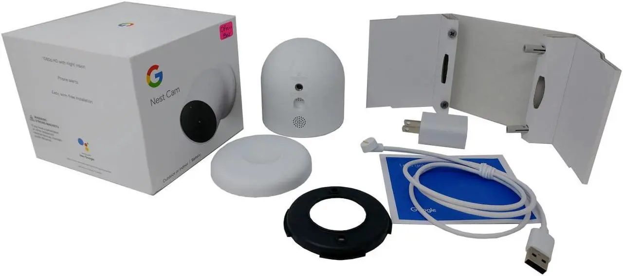 Alt view image 4 of 5 - OB Google Nest GA01317-US Camera Battery Outdoor/Indoor 2-Way Talk IP54-Rated Dust & Water Protection - Snow